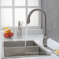 Single Hole Pull Down Kitchen Faucet Hot Sale Brushed Brass Pull Down Kitchen Faucet Manufactory